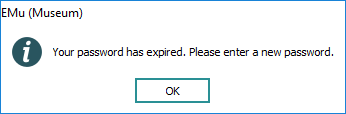 Expired password